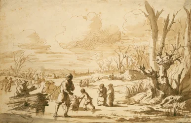 Genießen des Eises, 1680